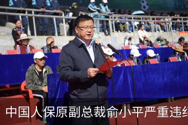 中国人保原副总裁俞小平严重违纪违法被开除党籍